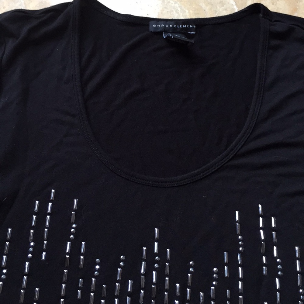 Grace Elements Supersoft/Stretchy Black Scoop-Neck - image 5